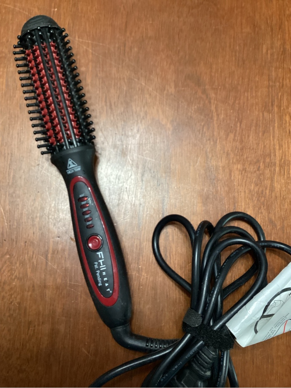 FHI Heat Red & Black Heated Hair Styling Brush